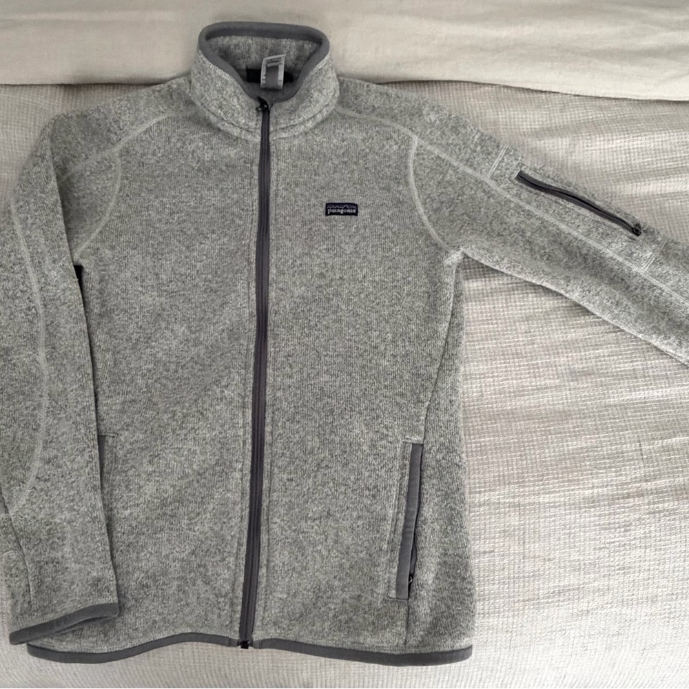 Patagonia Gray Full-Zip Fleece Jacket